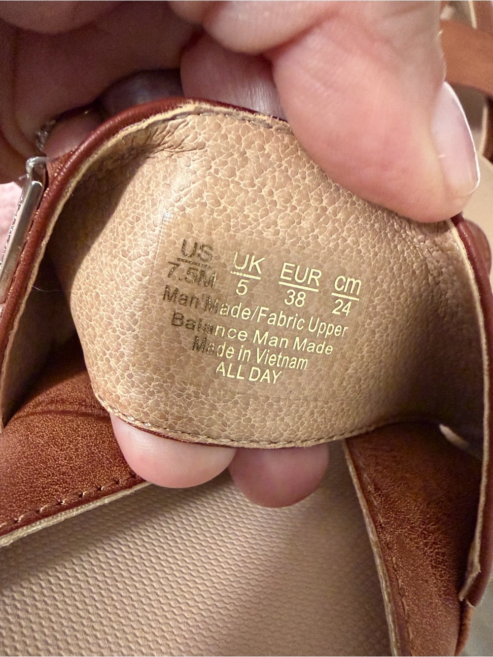 Dr. Scholl’s Brown Comfort Thong Slide Sandals size 7.5 - Picture 8 of 8